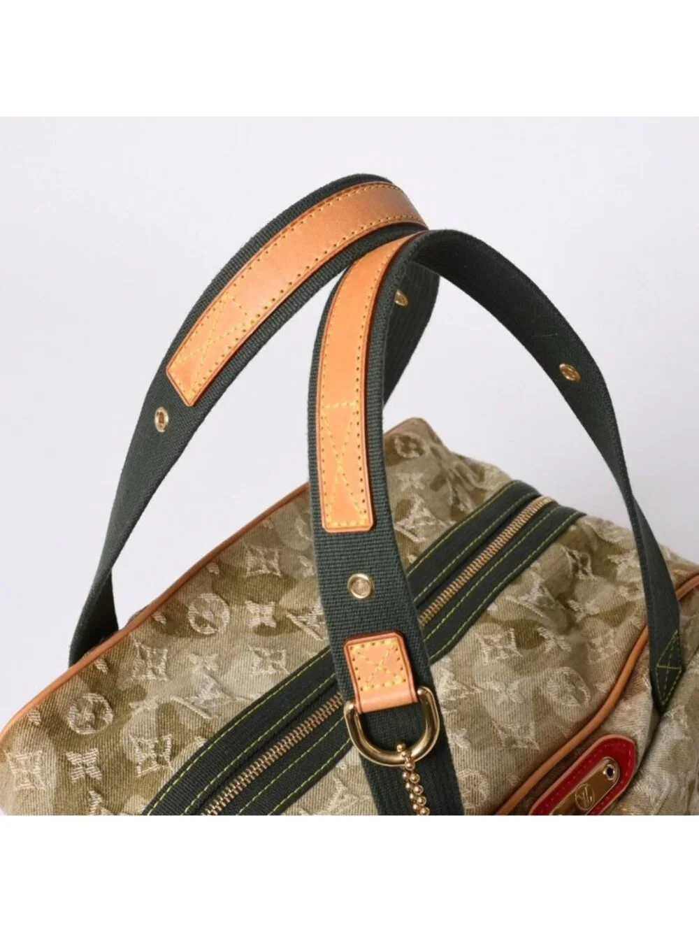 Louis Vuitton Monogram Moflage Denim Jasmine Handbag Khaki Takashi Murakami